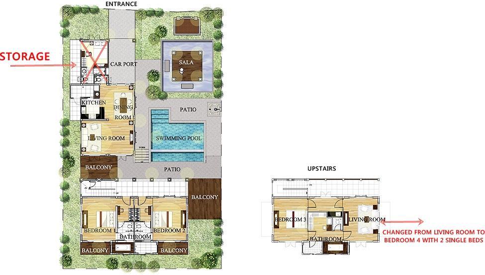 Large 4 Bed Villa Short Walk To Maenam Beach Mae Nam Exteriér fotografie
